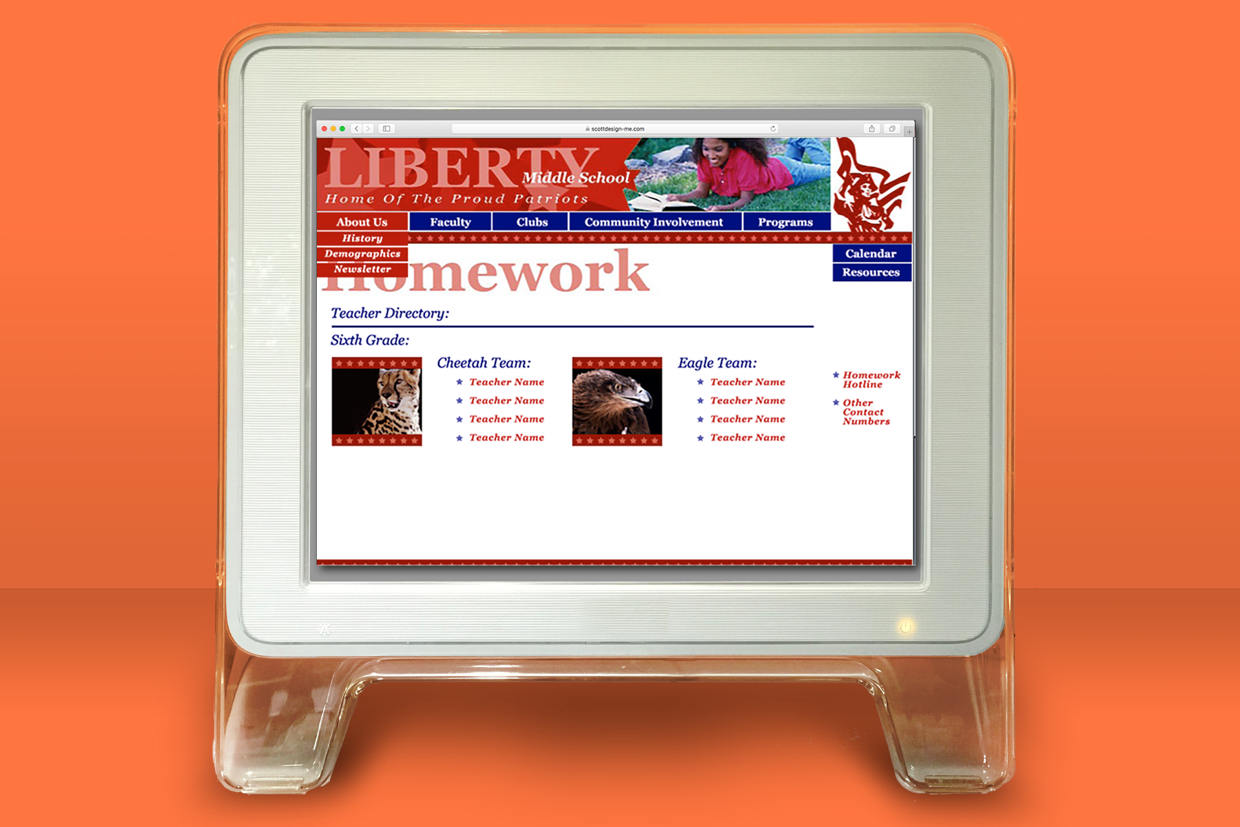 Liberty Middle School Website Concept Practical Design Services At